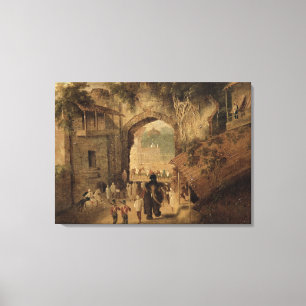East Gateway, Patna, 1825 (oil on canvas) Canvas Print