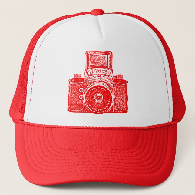 East German Camera - Red Trucker Hat (Front)