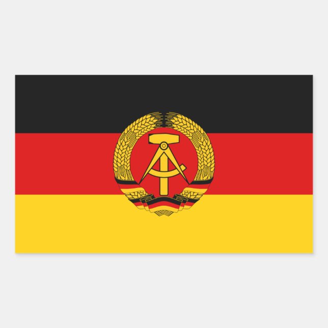 East German Flag Sticker (Front)