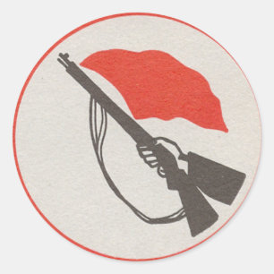 East German Workers' Militia Logo Classic Round Sticker