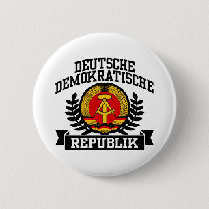 East Germany 2 Inch Round Button