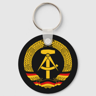 East Germany Coat of Arms / Deutschland State Seal Keychain