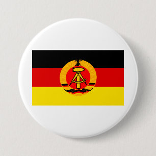 East Germany Flag 3 Inch Round Button