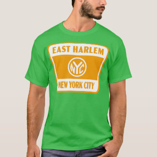 East Harlem New York City Retro Token Badge White  T-Shirt