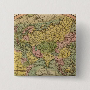 East Hemisphere 2 Inch Square Button