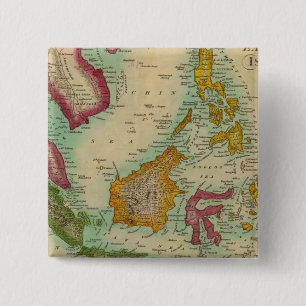 East India Islands 2 Inch Square Button