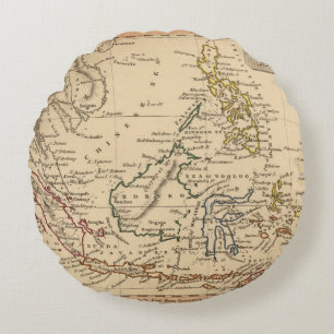 East India Islands Round Pillow