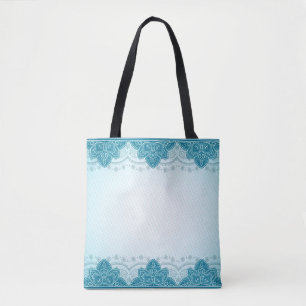 East indian pattern mandala paisley tote bag