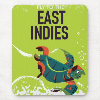 East Indies vintage travel poster art. Mouse Pad