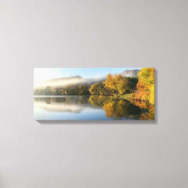 East Lake Reflection 23x10  .75" Canvas Print (Front)