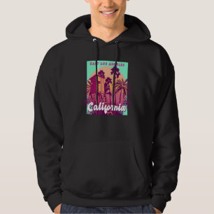 East Los Angeles California palm tree beach retro Hoodie