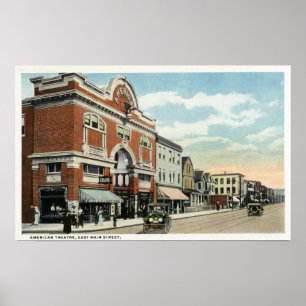 East Main Street View of the American Theatre Poster