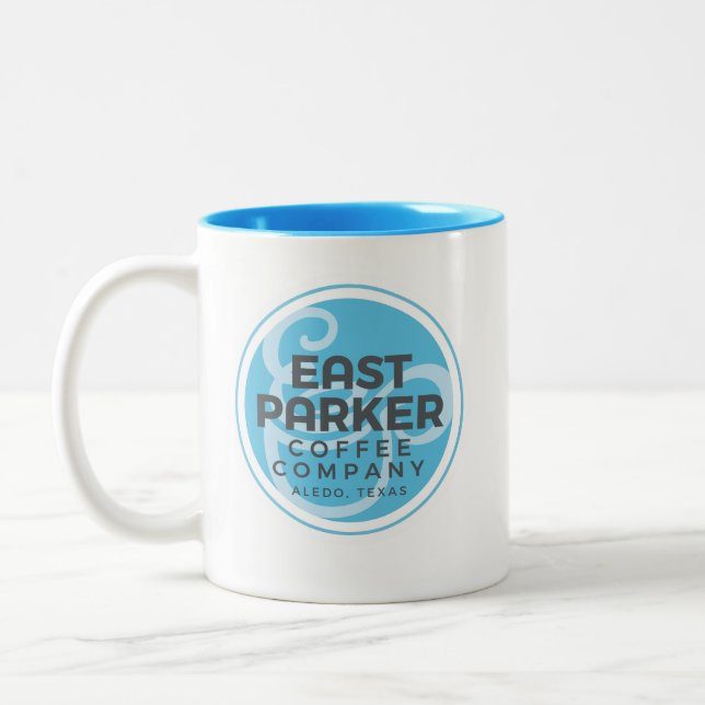 East Parker Round Logo Coffee Mug Cup (Left)