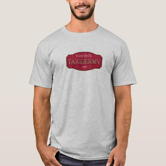 East Peck Taxidermy logo from Trial & Error T-Shirt (Front)