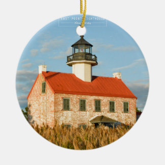 East Point Lighthouse. Ceramic Ornament