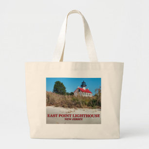 East Point Lighthouse, New Jersey Jumbo Tote Bag
