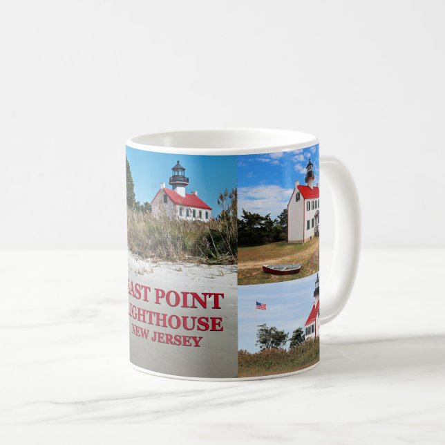East Point Lighthouse, New Jersey Mug (Devant droit)