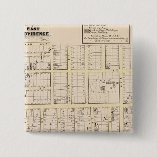 East Providence Rhode Island Map 2 Inch Square Button