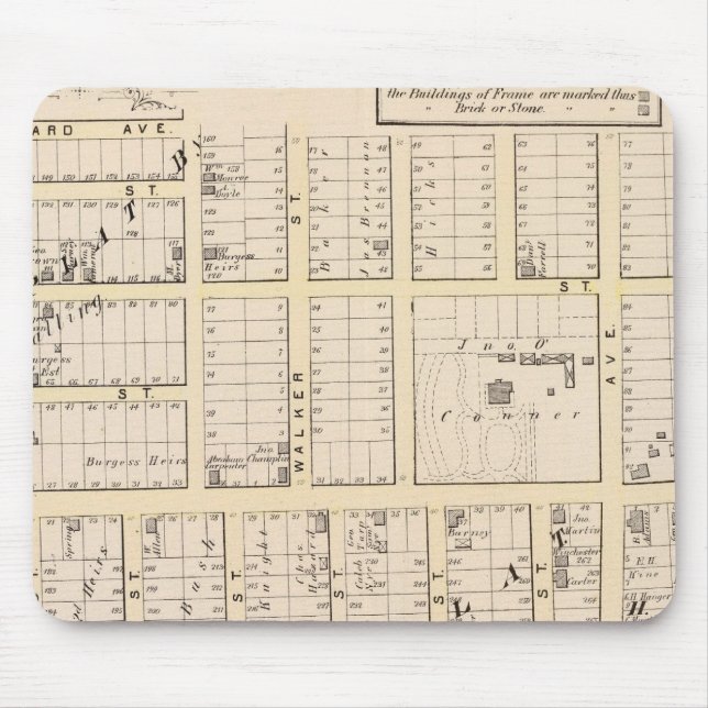 East Providence Rhode Island Map Mouse Pad (Front)