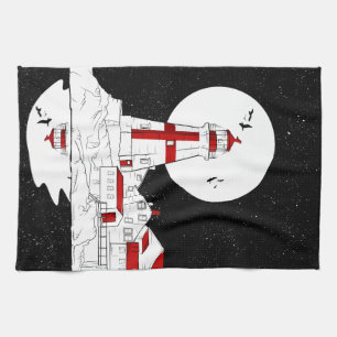 East Quoddy Head Lighthouse flat Kitchen Towel