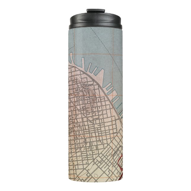 East San Francisco Topographic Map Thermal Tumbler (Front)