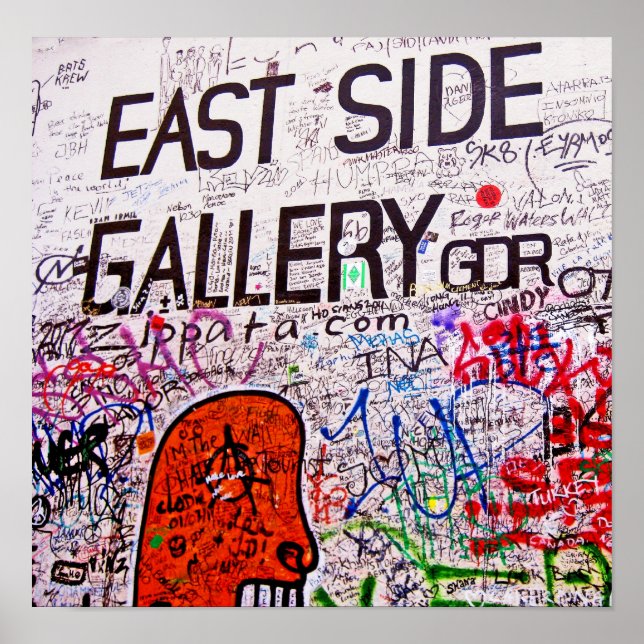 East Side Gallery, Berlin Wall, Graffiti Poster (Front)