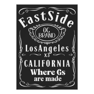 East side Los Angeles Poster mur art