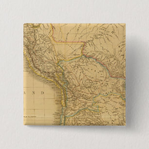 EaSt. South America 2 Inch Square Button
