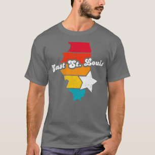 East St Louis Illinois Vintage Distressed Souvenir T-Shirt