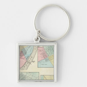 East St Louis, Mt Carmel, Jerseyville and Mendota Keychain