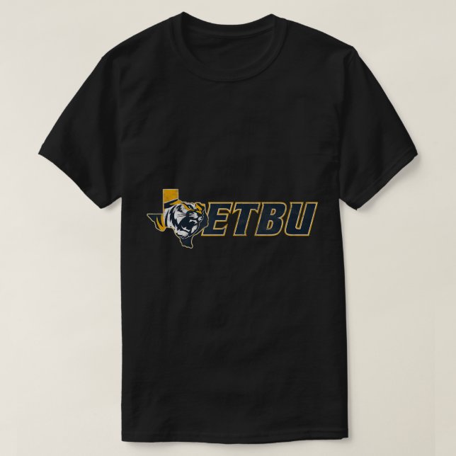 East Texas Baptist University Tigers Grand T-Shirt (Design devant)