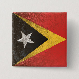 East Timor 2 Inch Square Button