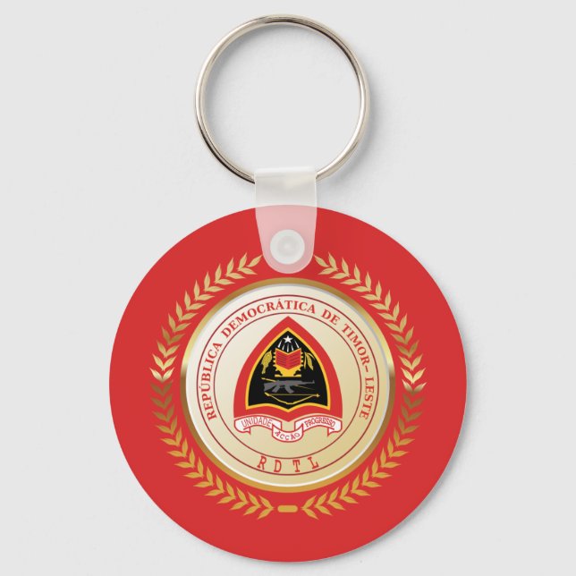 East Timor Coat of Arms Keychain (Front)