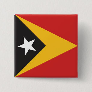 East Timor Flag 2 Inch Square Button