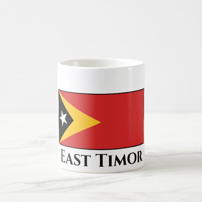 East Timor Flag Coffee Mug (Center)