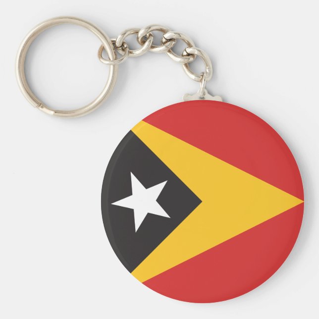 East Timor Flag Keychain (Front)
