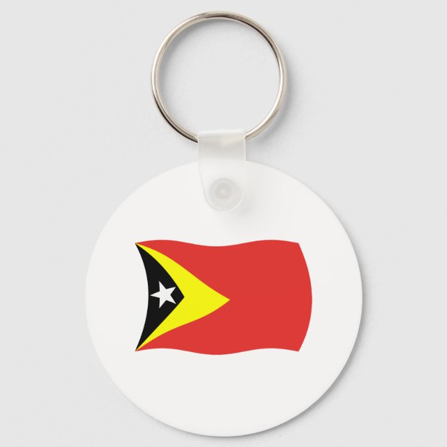 East Timor Flag Keychain (Front)