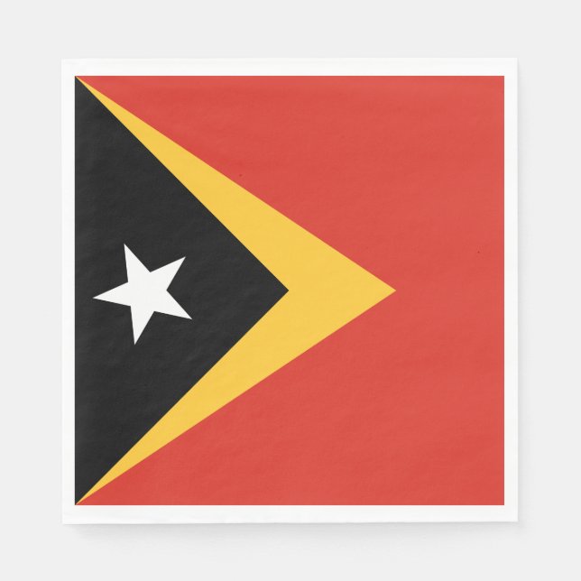 East Timor Flag Napkin (Front)