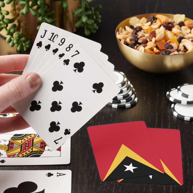 East Timor flag Playing Cards (In Situ)