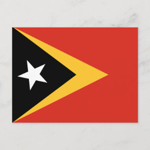 East Timor Flag Postcard