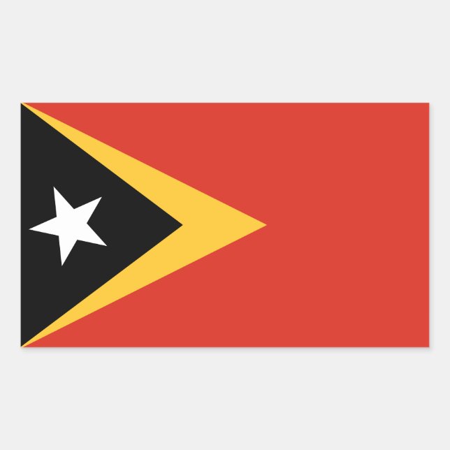 East Timor Flag Sticker (Front)