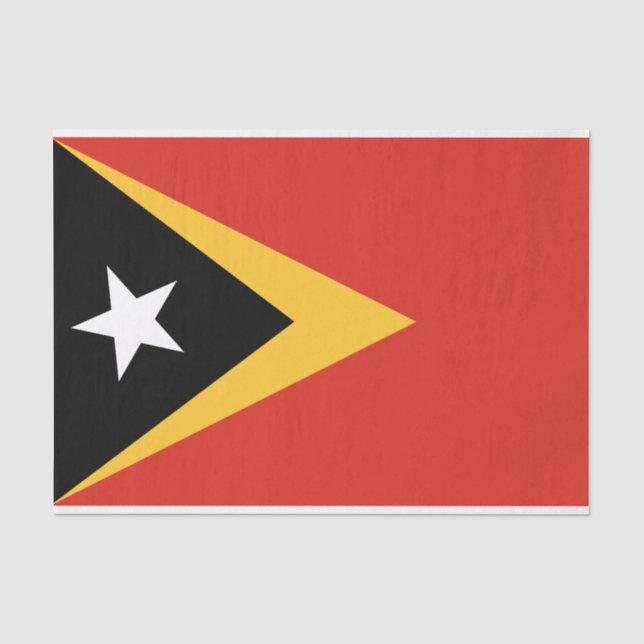 East Timor Flag Tissue Paper (Front)