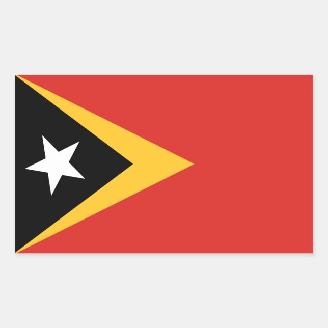 East Timorese Flag, Flag of East Timor Sticker (Front)