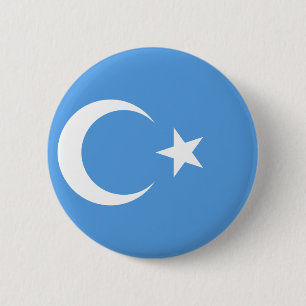 East Turkestan Uyghur Flag 2 Inch Round Button