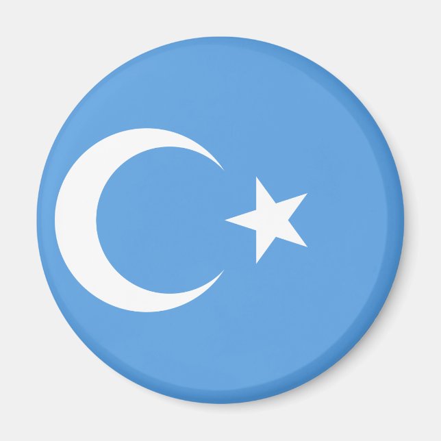 East Turkestan Uyghur Flag Magnet (Front)