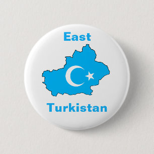 East Turkistan 2 Inch Round Button