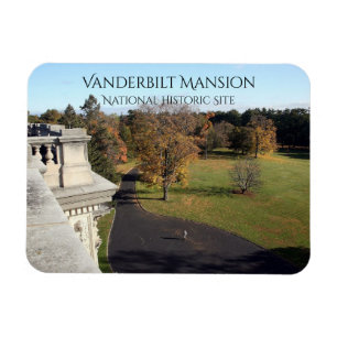 East View from Roof Vanderbilt Mansion, Hyde Park Magnet