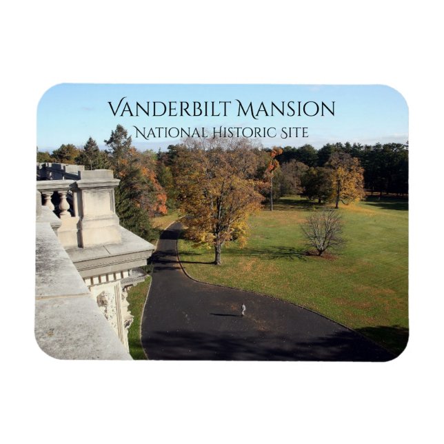 East View from Roof Vanderbilt Mansion, Hyde Park Magnet (Horizontal)