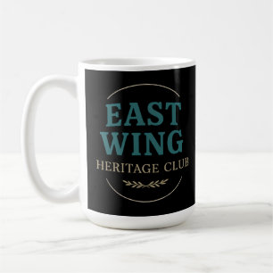 East Wing Heritage Club — Vintage Retro Emblem Coffee Mug