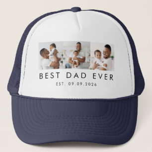 Eastblished Best Dad Ever 3 Photos Trucker Hat